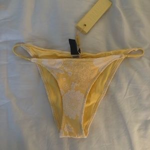 Triangl Swimwear Gemma Yellow Floral Bikini Bottom